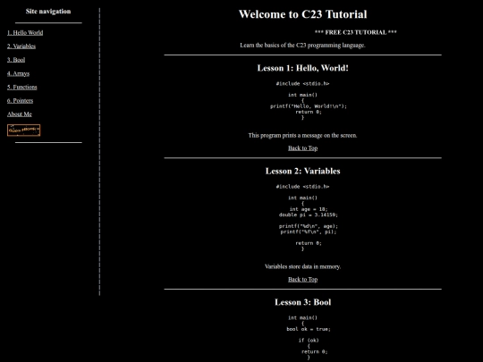 index screenshot