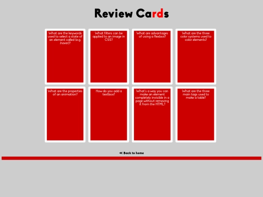 Review-Cards screenshot