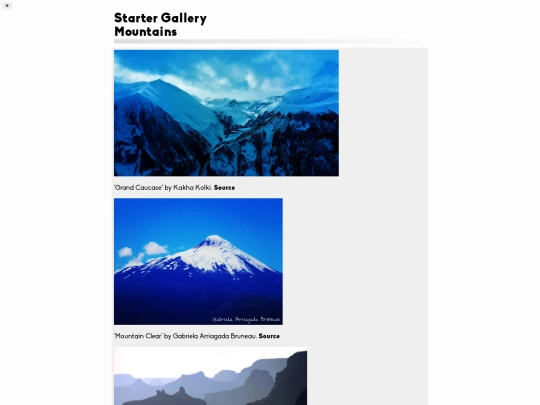 Starter-Gallery screenshot