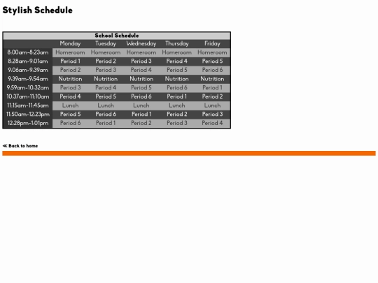 Stylish-Schedule screenshot