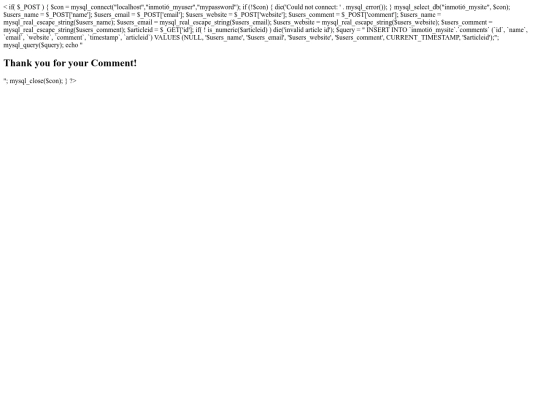 comments screenshot