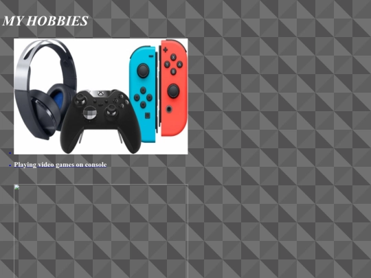 Interests and Hobbies screenshot