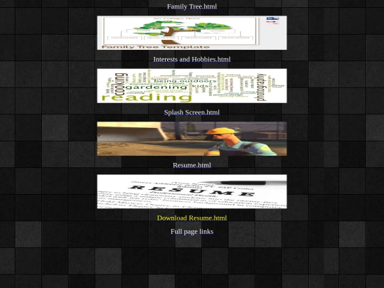 Links screenshot