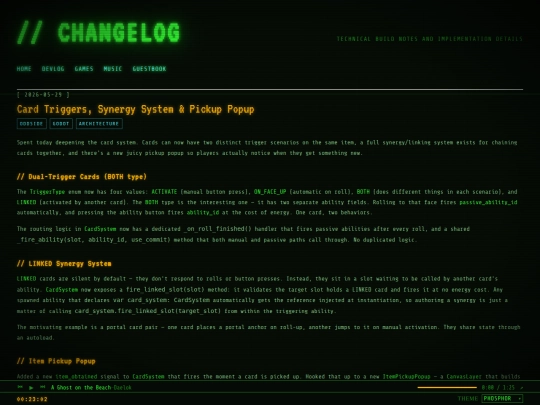 changelog screenshot