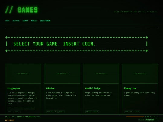 games screenshot