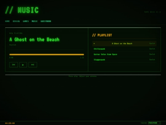 music screenshot