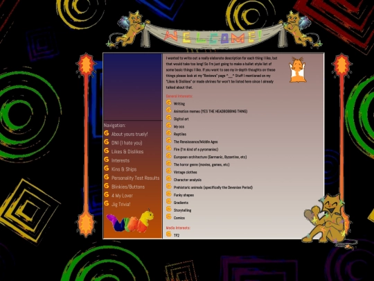 about me/interests/int screenshot