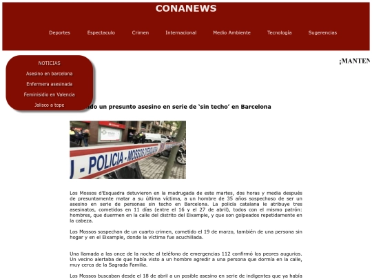 CONANEWS/HTML/Crimen screenshot