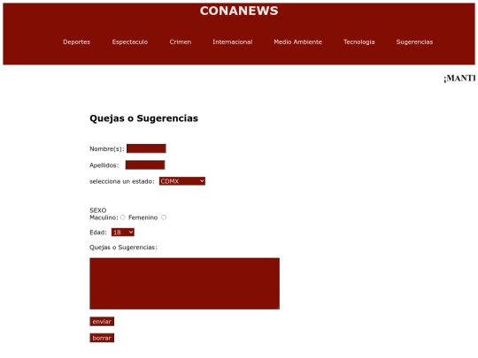 CONANEWS/HTML/Sugerencias screenshot