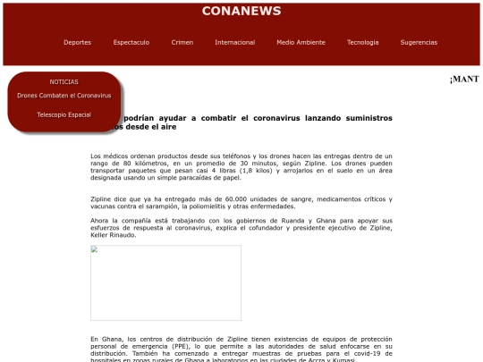 CONANEWS/HTML/Tecnologia screenshot