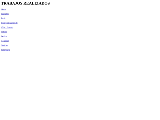 links screenshot