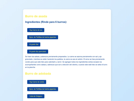 Recetas screenshot