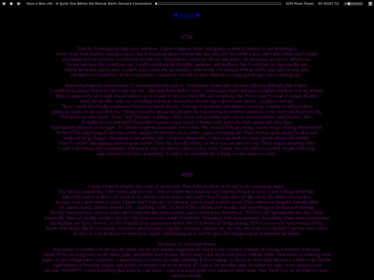 diary screenshot