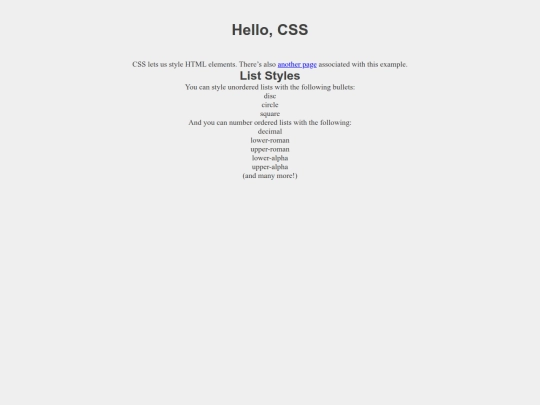 misc/hello-css screenshot