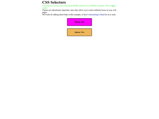 misc/selectors screenshot
