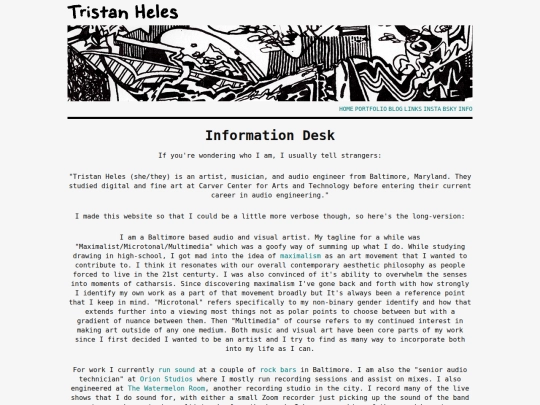 pages/info screenshot