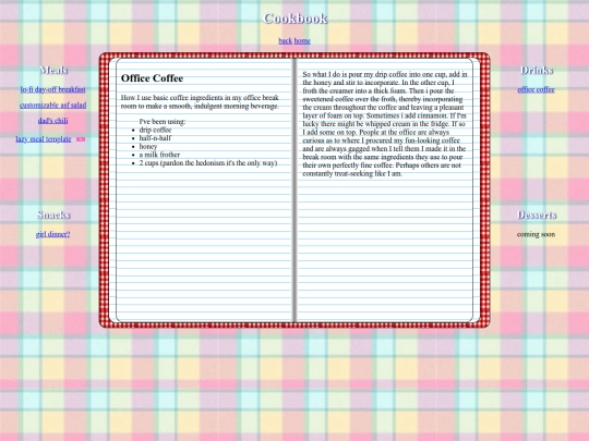 recipes/drinks/office-coffee screenshot