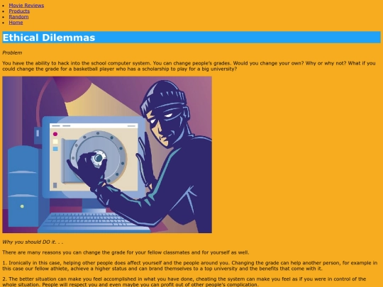 EthicalDilemmas screenshot