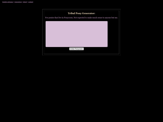 gens/tribal_pony_generator screenshot