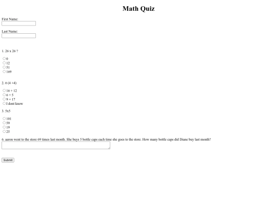 math.test screenshot