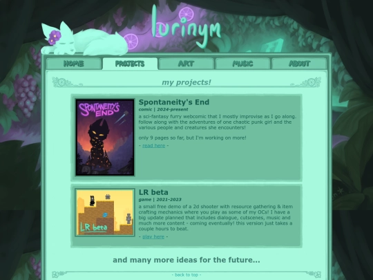 projects screenshot