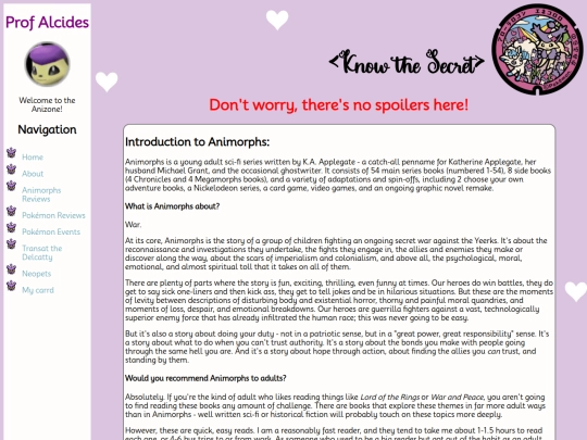 animorphs/introduction screenshot