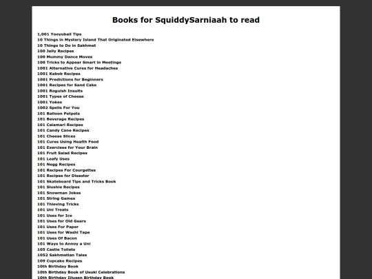 neopets/SquiddySarniaah-book-list screenshot
