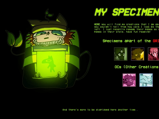 SPECIMEN screenshot
