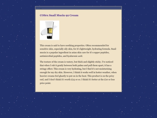 blog/posts/2025-1-2-COSRX-Snail-Mucin-92-Cream screenshot