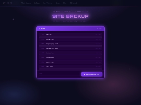 backup screenshot
