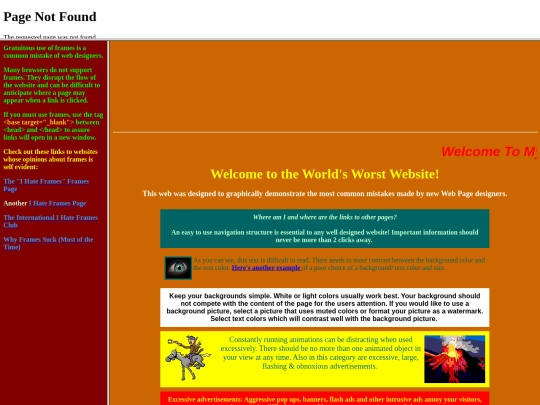 World's Worst Website screenshot