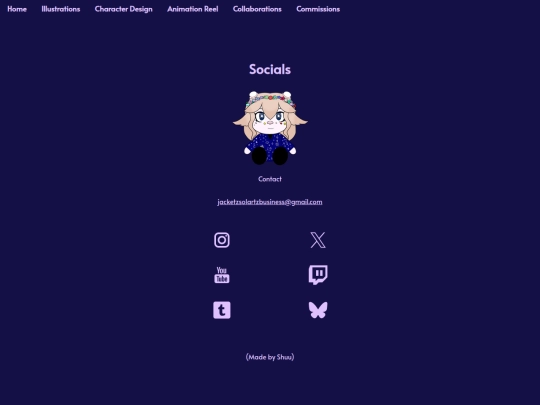 socials screenshot