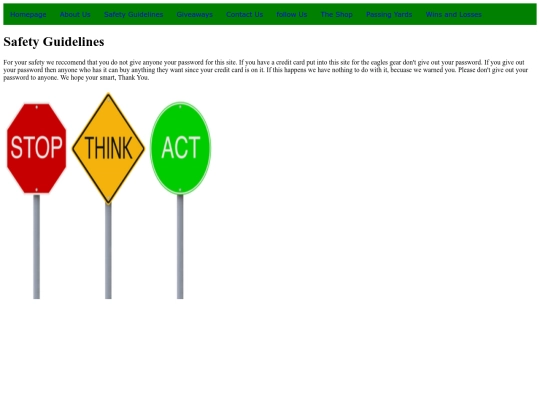 About_Us/Safety/Safety screenshot
