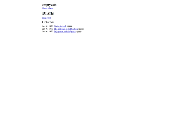 blog/drafts screenshot