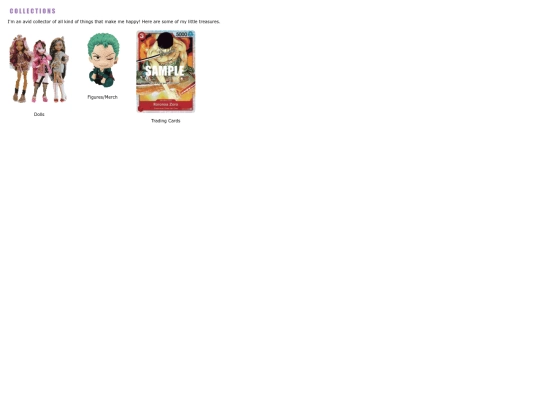 collections screenshot