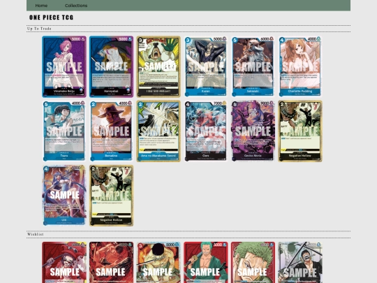 collections/tcgs screenshot