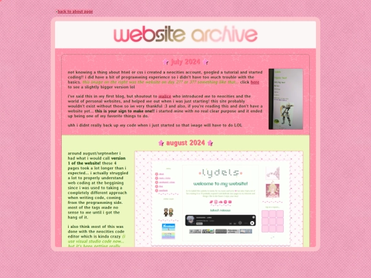 archive screenshot
