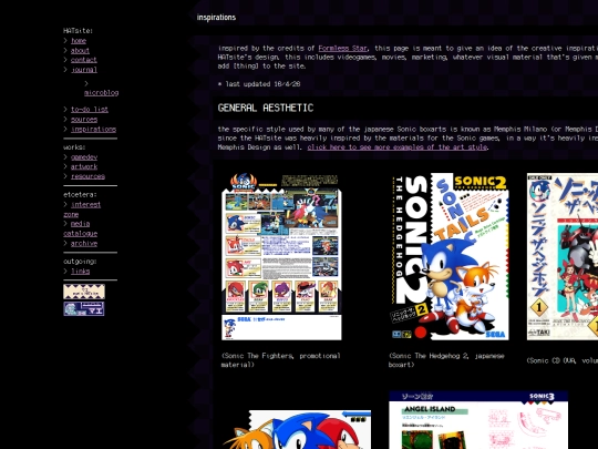 inspirations screenshot