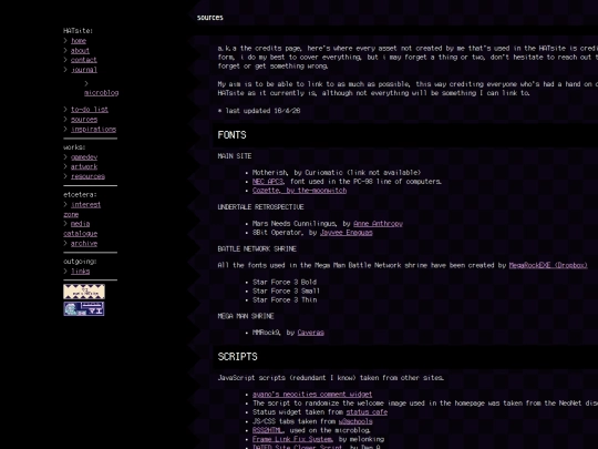 sources screenshot