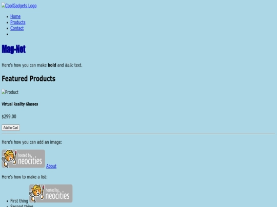 index screenshot