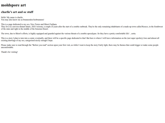 The web site of moldspore-art screenshot