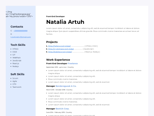 Resume-projects screenshot