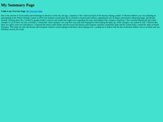summary screenshot