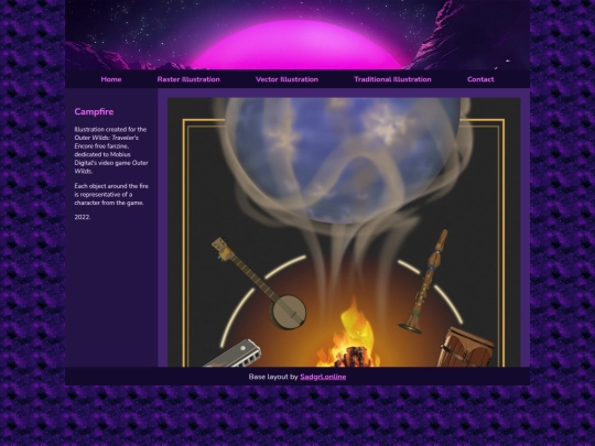Illustration/Vector/Campfire screenshot