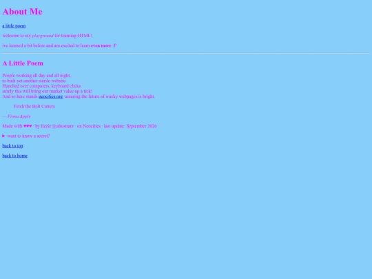 my-first-website-tutorials/aboutme screenshot