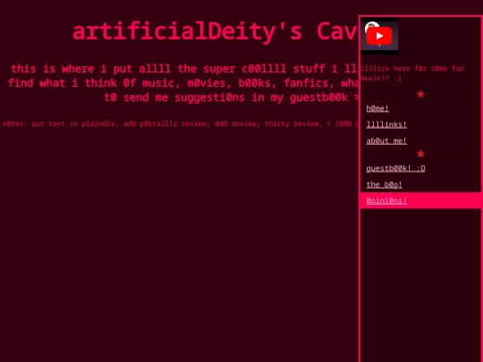 opinions screenshot