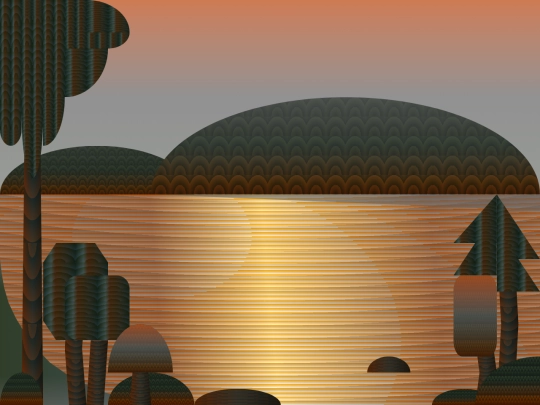 grid-drawings/view-of-the-lake screenshot