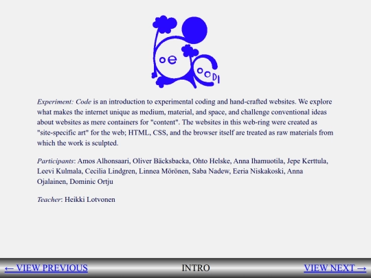 koe-koodi/nayttely screenshot