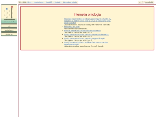 koodikurssi/luokkahuone/koodi22/linkkeja/internetin-ontologia screenshot