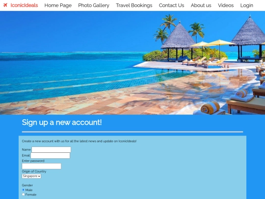 Login screenshot